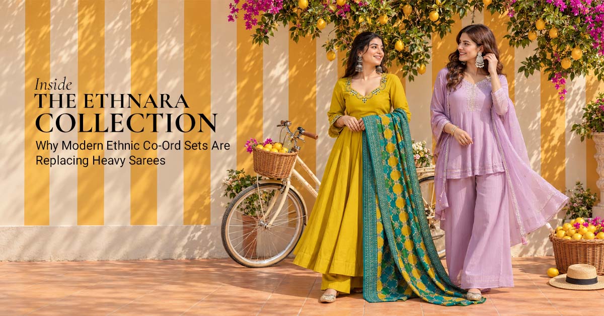 INSIDE THE ETHNARA COLLECTION: WHY MODERN ETHNIC CO-ORD SETS ARE REPLACING HEAVY SAREES