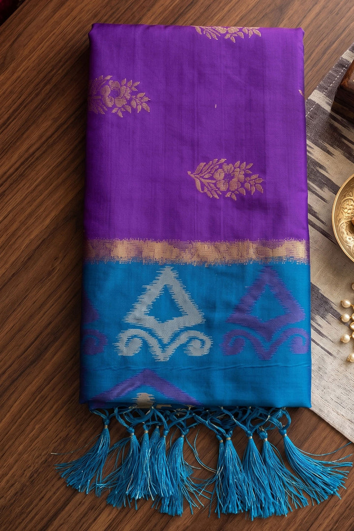 Amazing Purple Soft Silk Festive Saree | Buy Online India