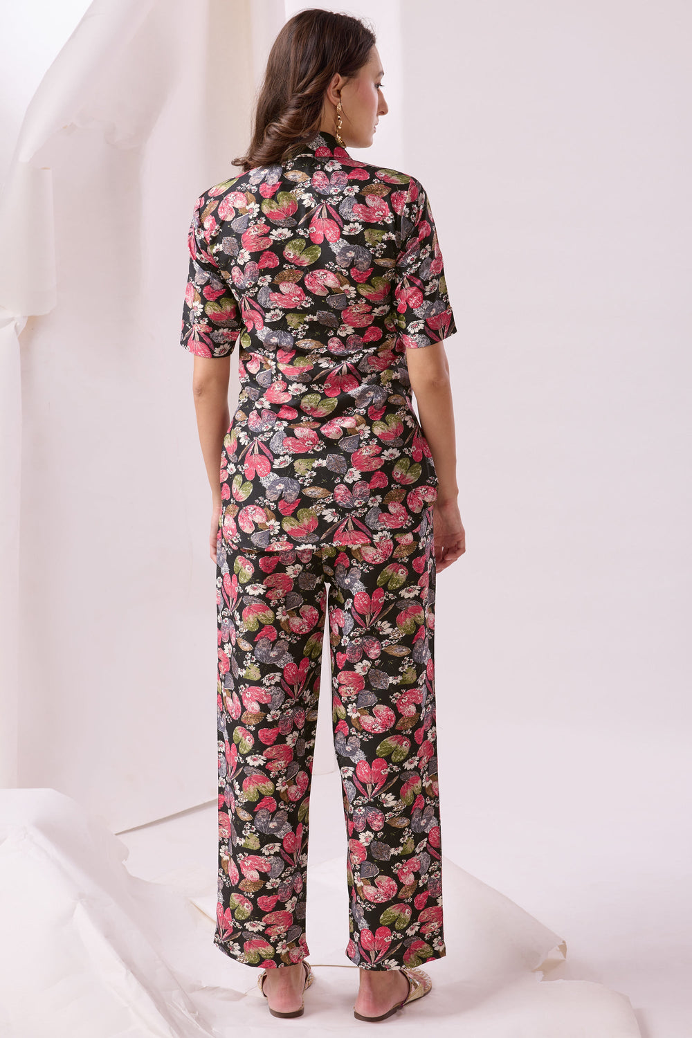 Exclusive Black Color Printed Cotton Fabric Stylish Co Ord Set | Buy Online India