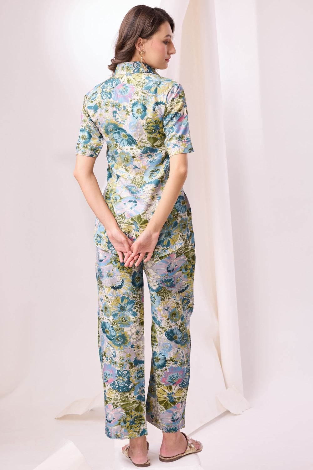Exclusive Printed Multi Color Cotton Fabric Beatific Co Ord Set | Buy Online India
