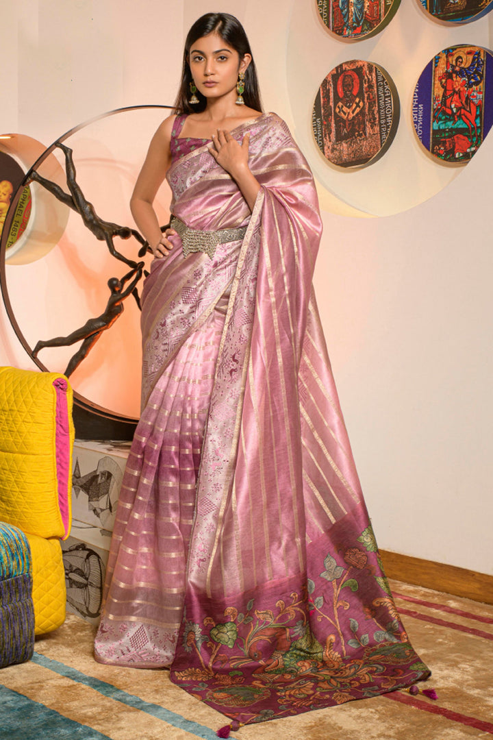 Multi Color Gorgeous Organza Fabric Printed Festive Wear Saree | Buy Online India