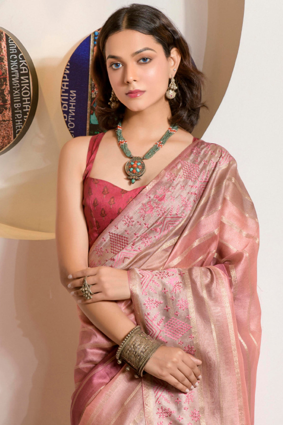 Soothing Organza Fabric Printed Festive Wear Saree In Multi Color | Buy Online India