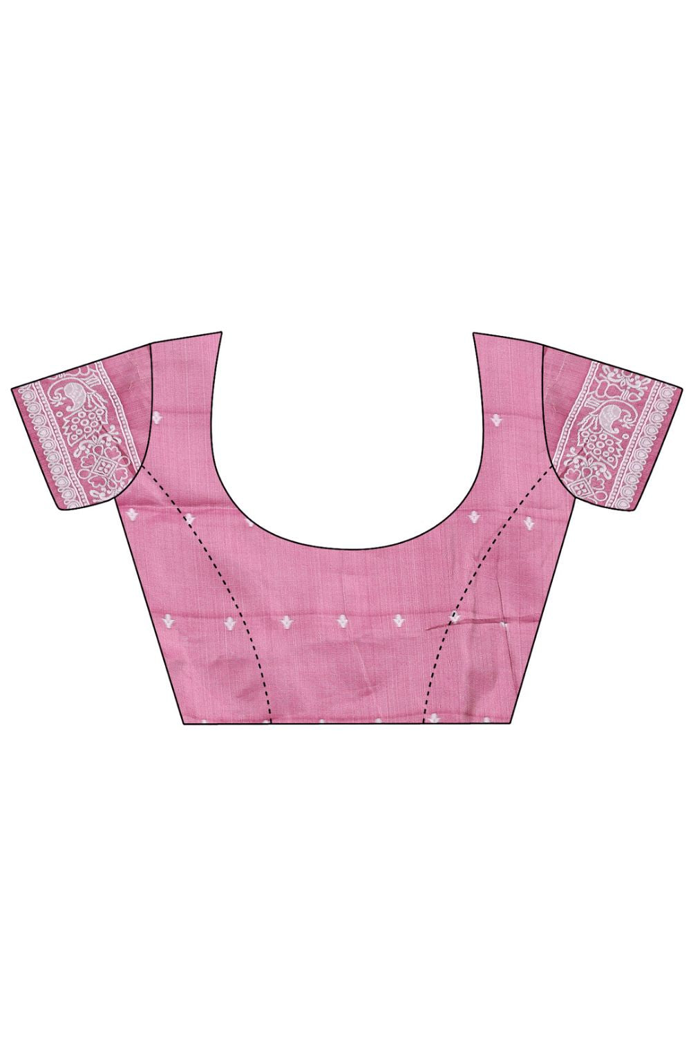 Pink Color Linen Fabric Engaging Saree With Printed Work | Buy Online India