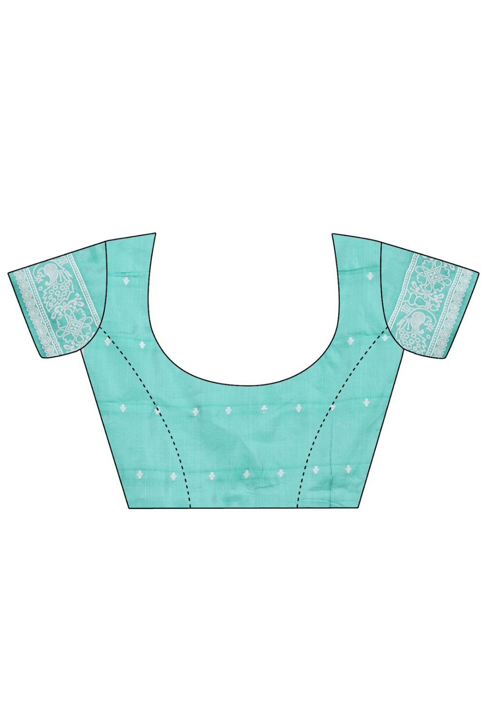 Excellent Linen Fabric Sea Green Color Saree With Printed Work | Buy Online India
