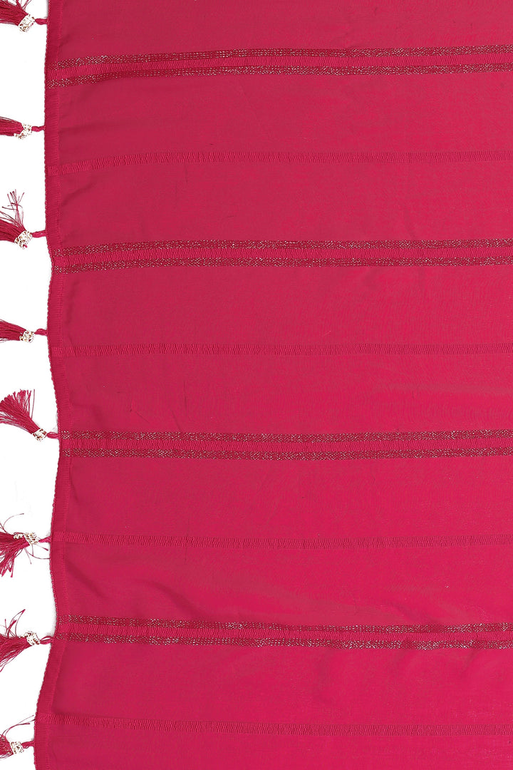 Georgette Fabric Pink Color Delicate Party Style Saree | Buy Online India