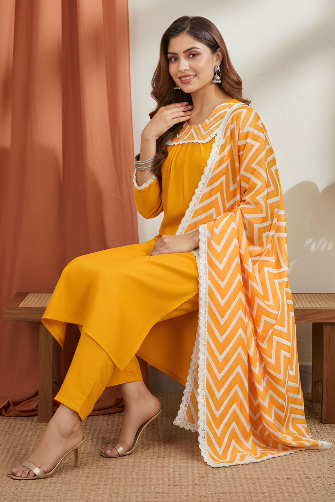Yellow Color Rayon Fabric Princely Readymade Salwar Suit | Buy Online India