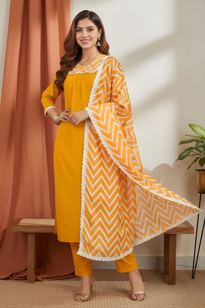 Yellow Color Rayon Fabric Princely Readymade Salwar Suit | Buy Online India