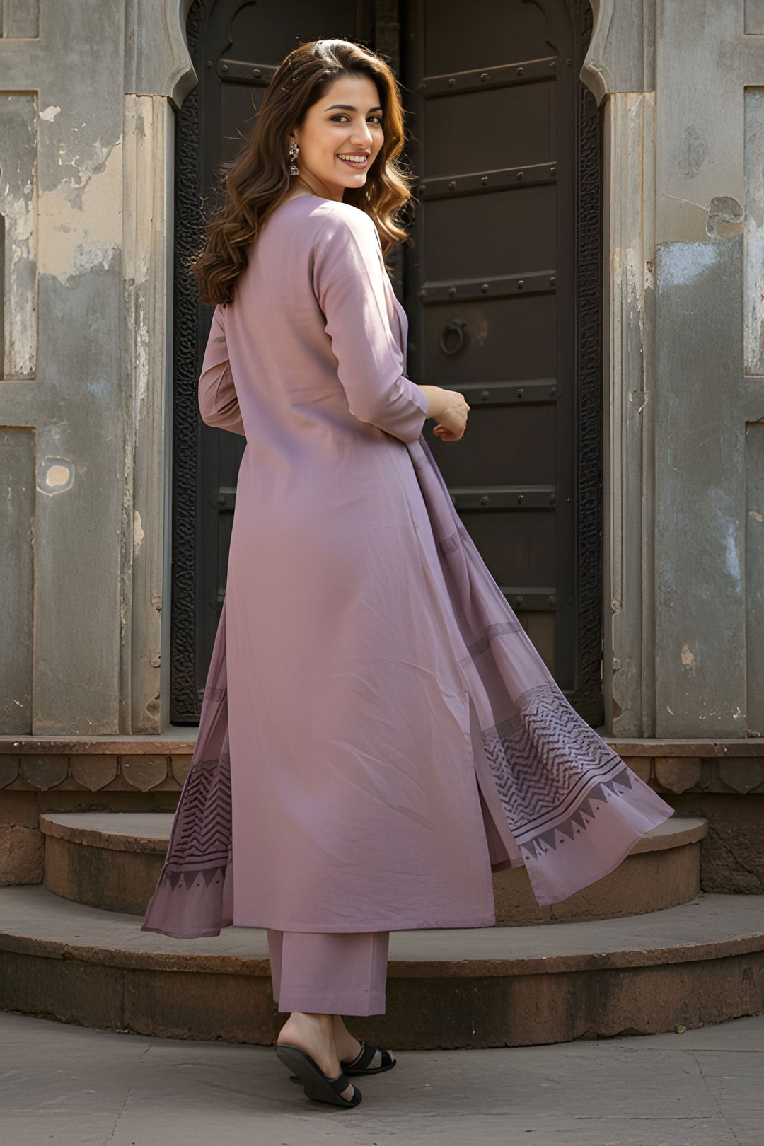 Pink Color Cotton Fabric Stunning Readymade Salwar Suit | Buy Online India