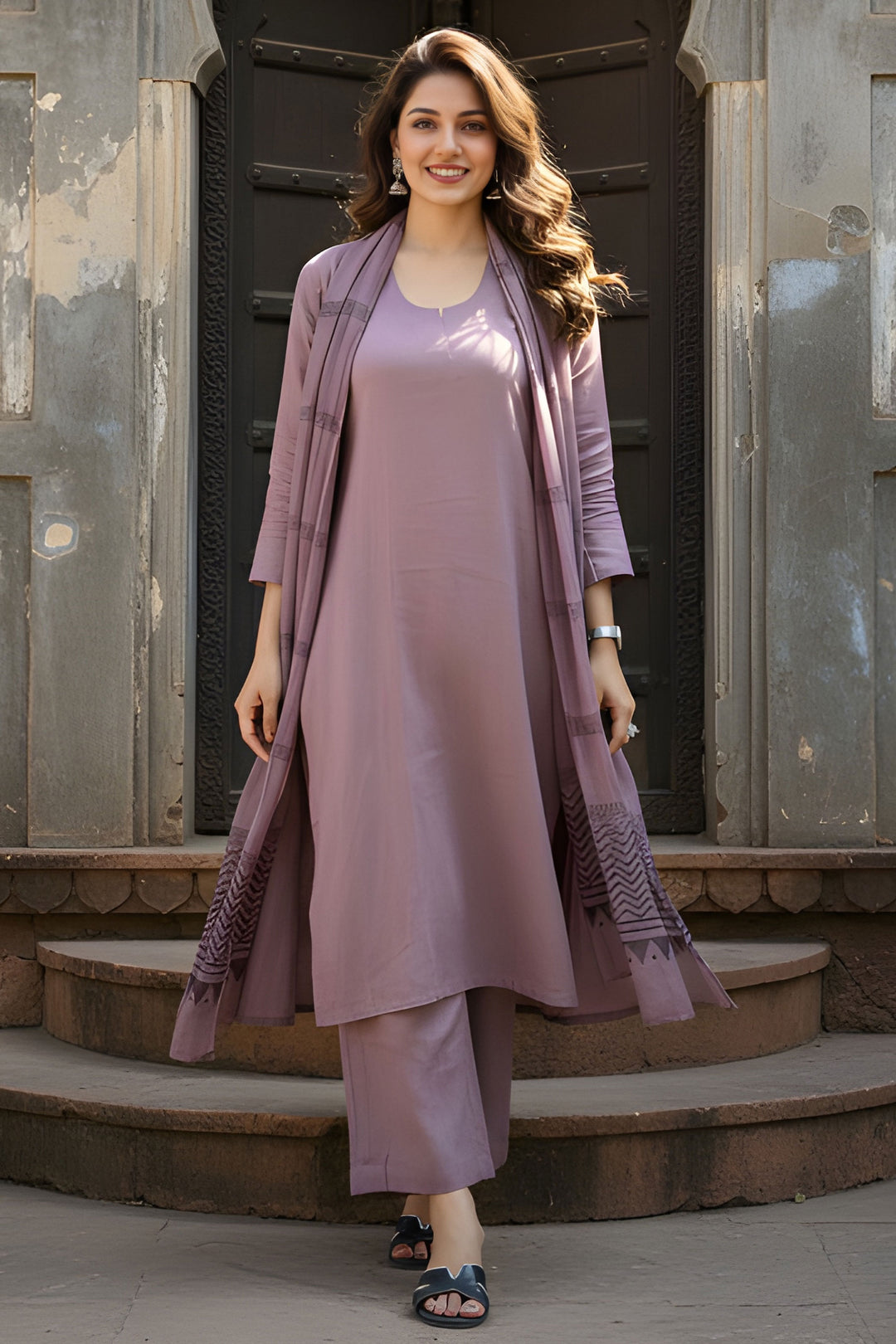 Pink Color Cotton Fabric Stunning Readymade Salwar Suit | Buy Online India