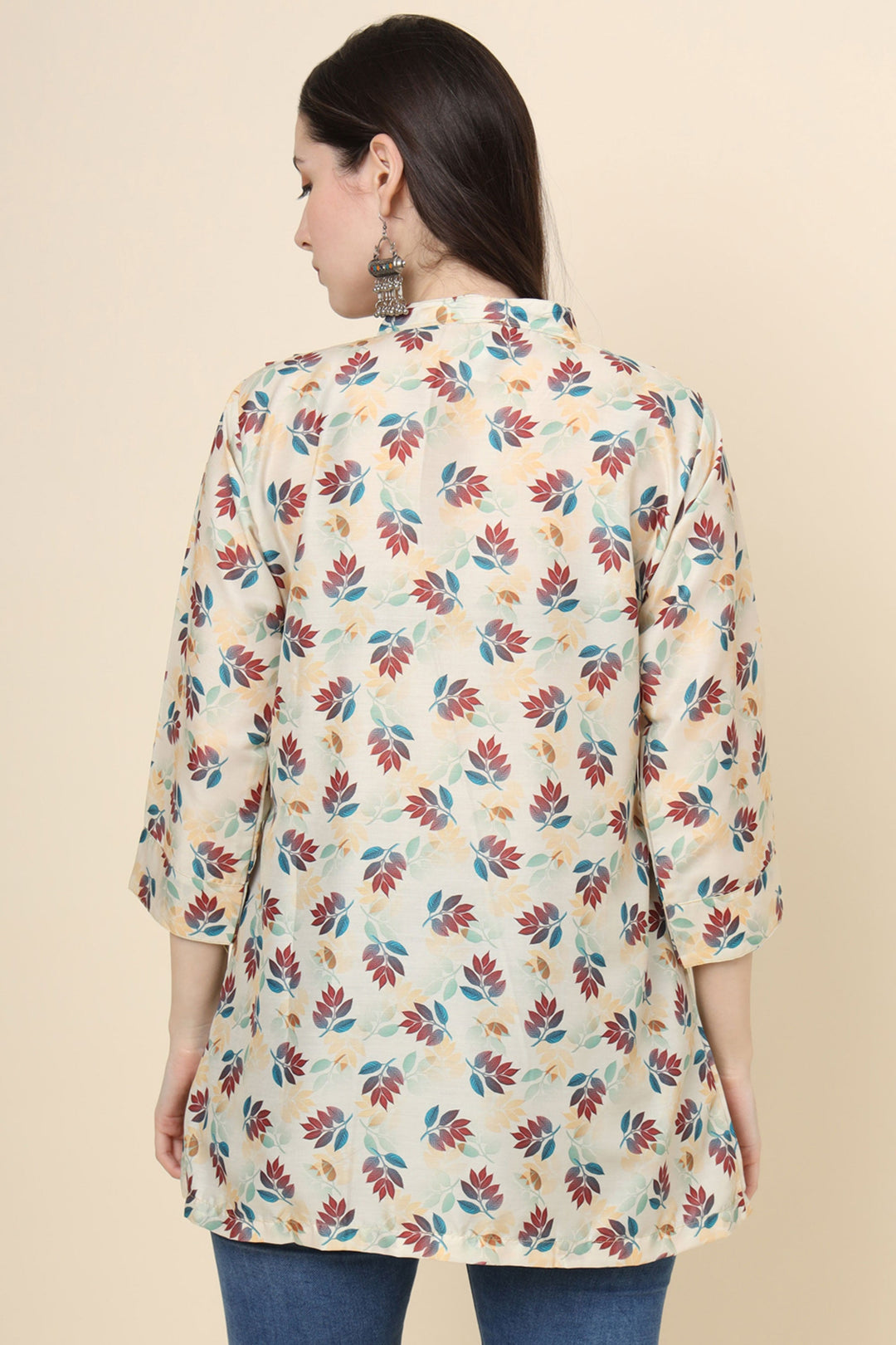 Fabulous Readymade Beige Color Short Cotton Kurti | Buy Online India
