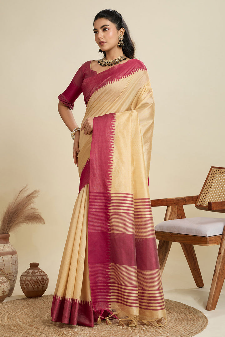 Chikoo Color Glorious Art Silk Festive Wear Saree | Buy Online India
