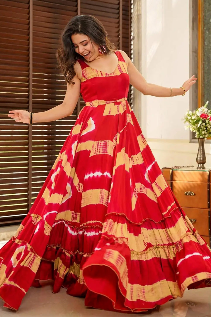 Designer Party Wear Red Color Exclusive Gown | Buy Online India