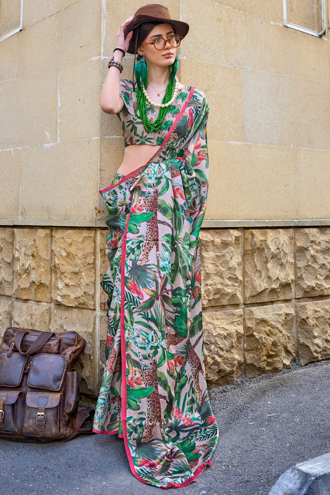 Art Silk Fabric Multi Color Excellent Saree With Printed Work | Buy Online India