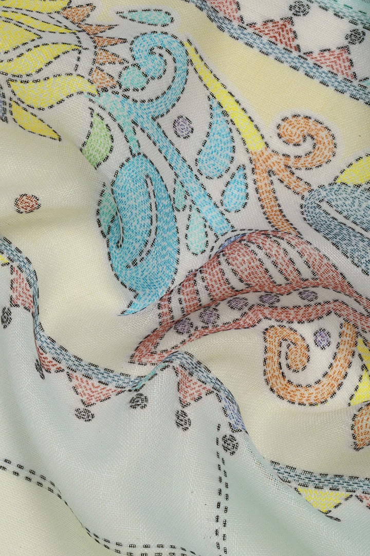 Multi Color Casual Wear Pleasant Printed Linen Saree | Buy Online India