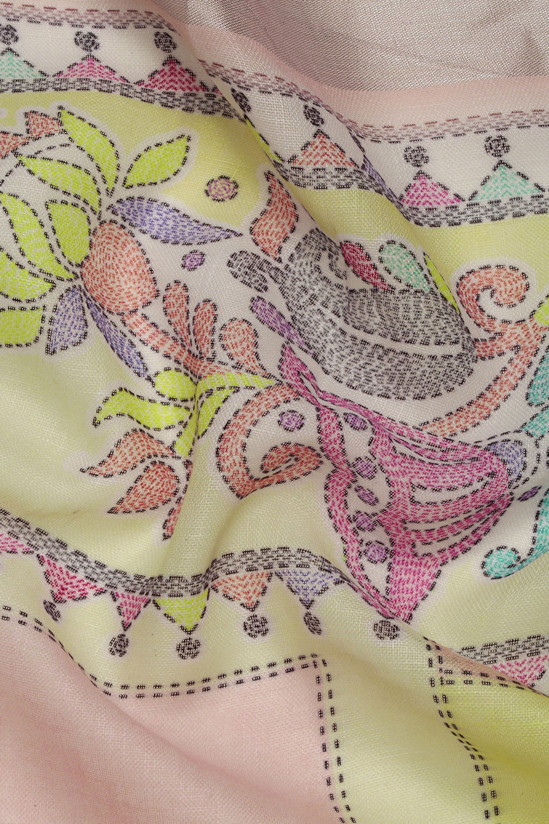 Casual Wear Imposing Printed Linen Saree In Multi Color | Buy Online India