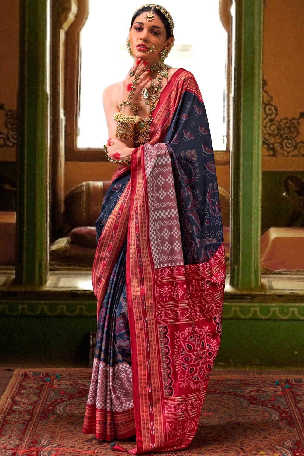 Art Silk Fabric Black Color Gorgeous Look Printed Saree | Buy Online India