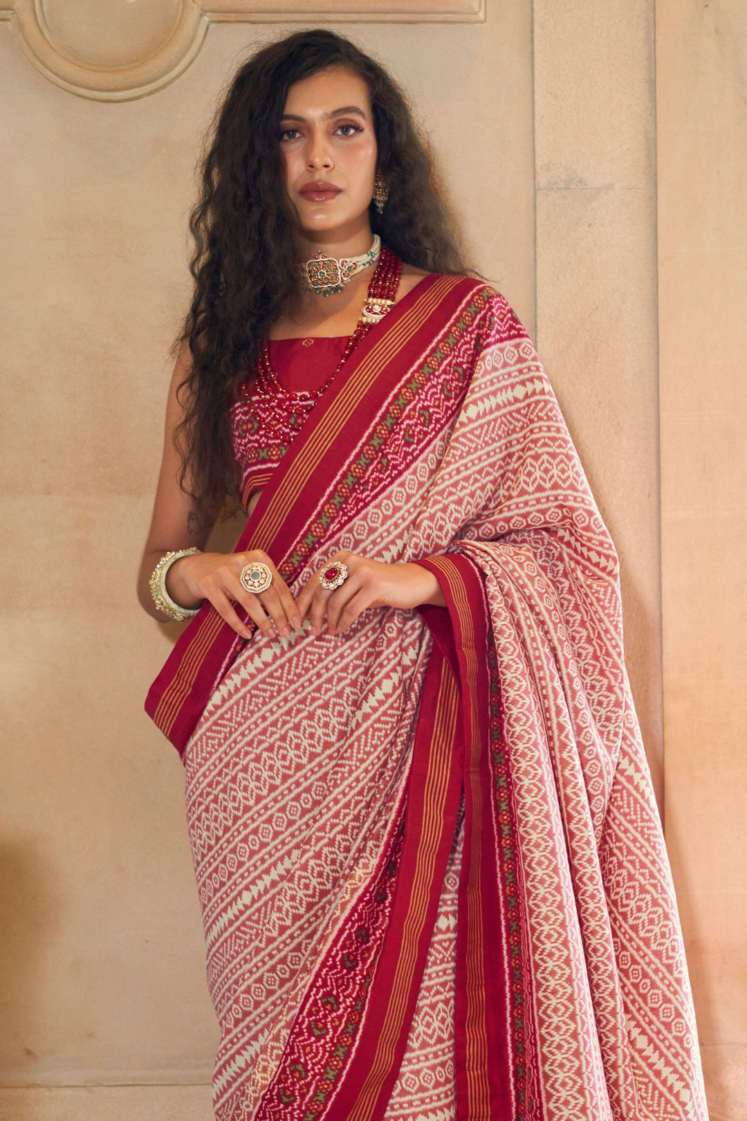 Embellished Maroon Color Art Silk Fabric Printed Saree | Buy Online India