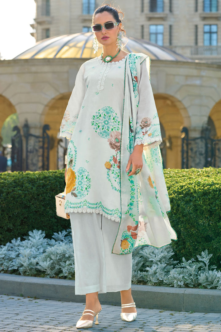 White Color Cotton Fabric Charming Readymade Salwar Suit | Buy Online India