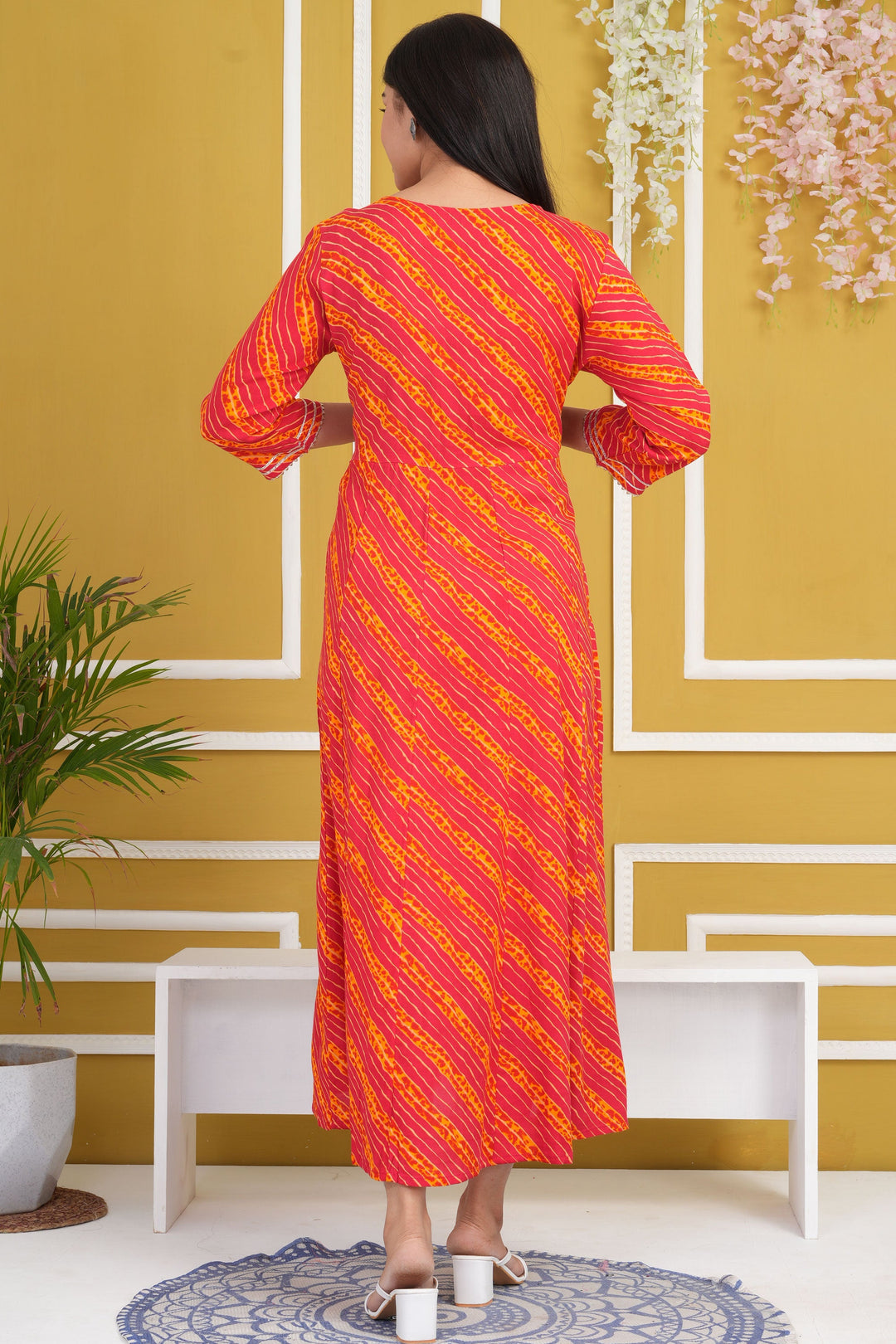 Cotton Rayon Pink Color Gorgeous Readymade Kurti | Buy Online India