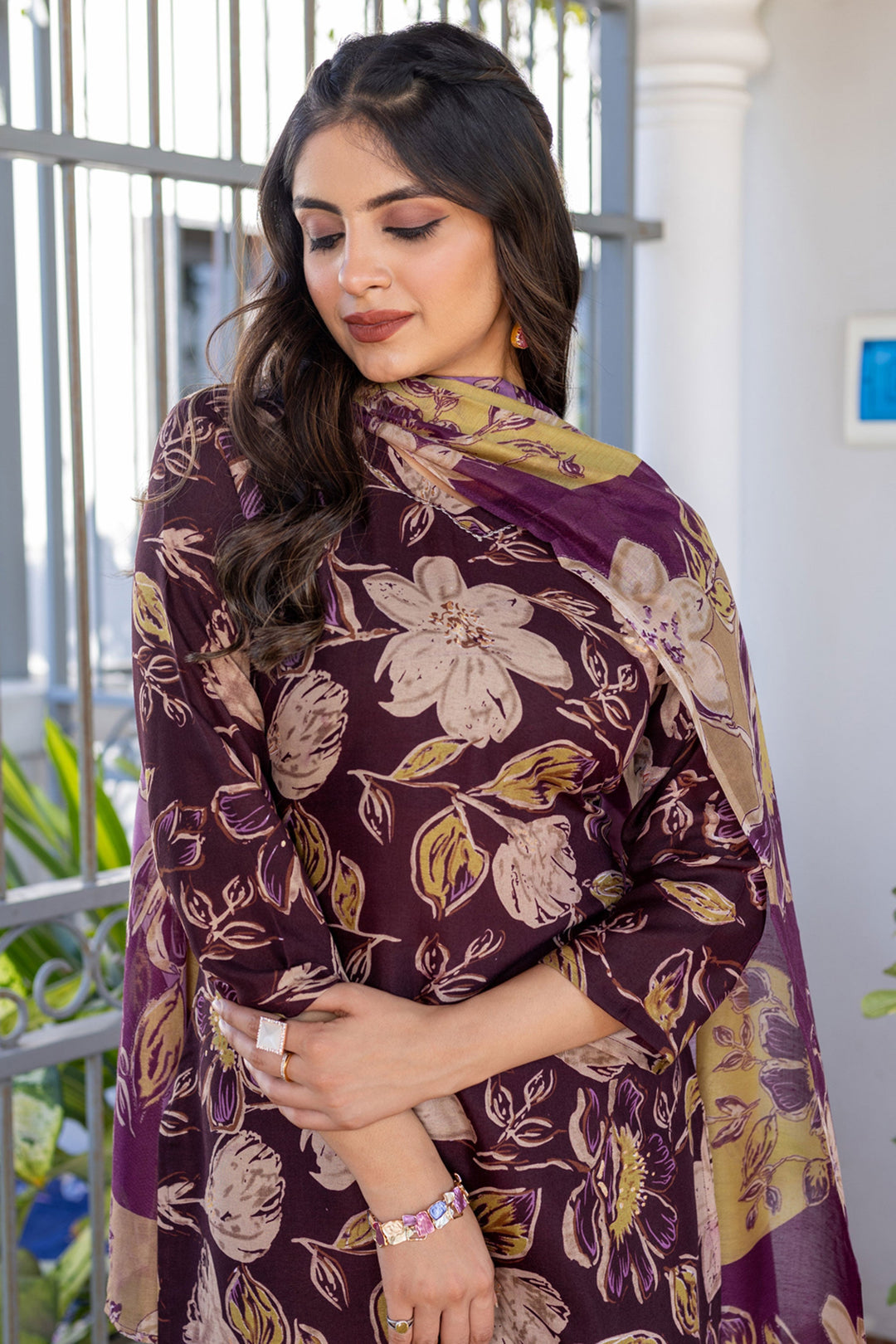 Exclusive Dark Green Color Readymade Salwar Suit In Cotton Fabric | Buy Online India