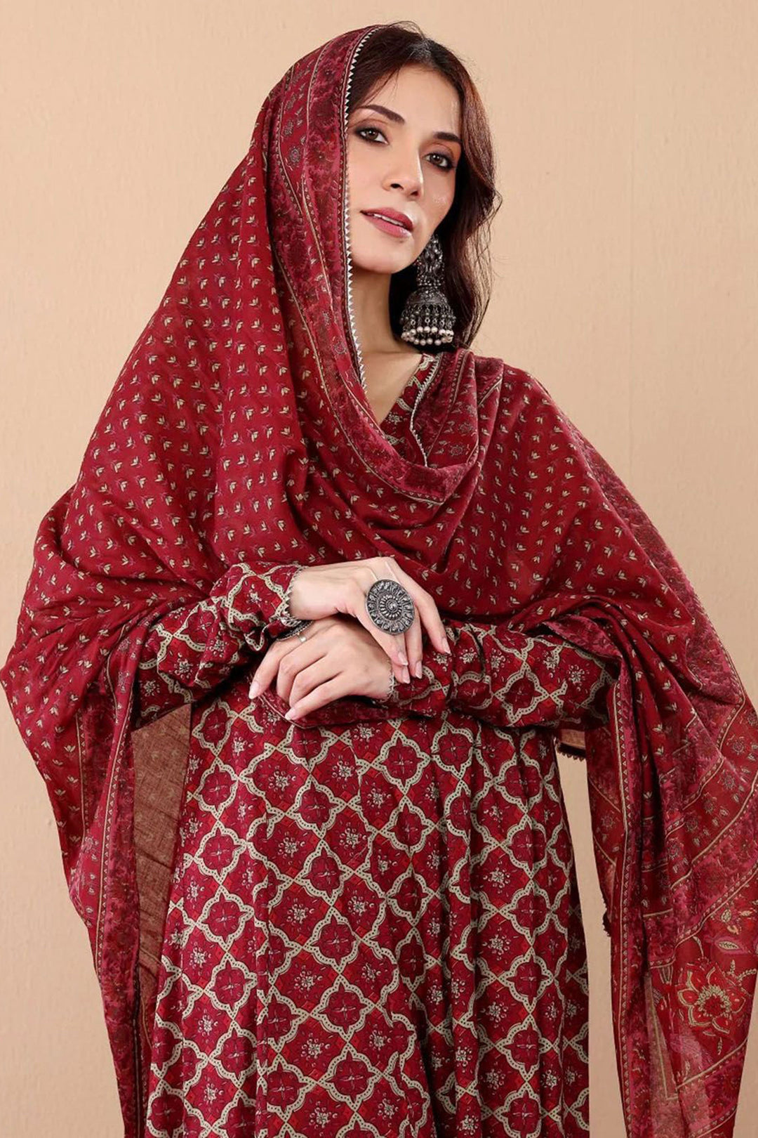 Rayon Fabric Maroon Color Attractive Readymade Palazzo Suit | Buy Online India