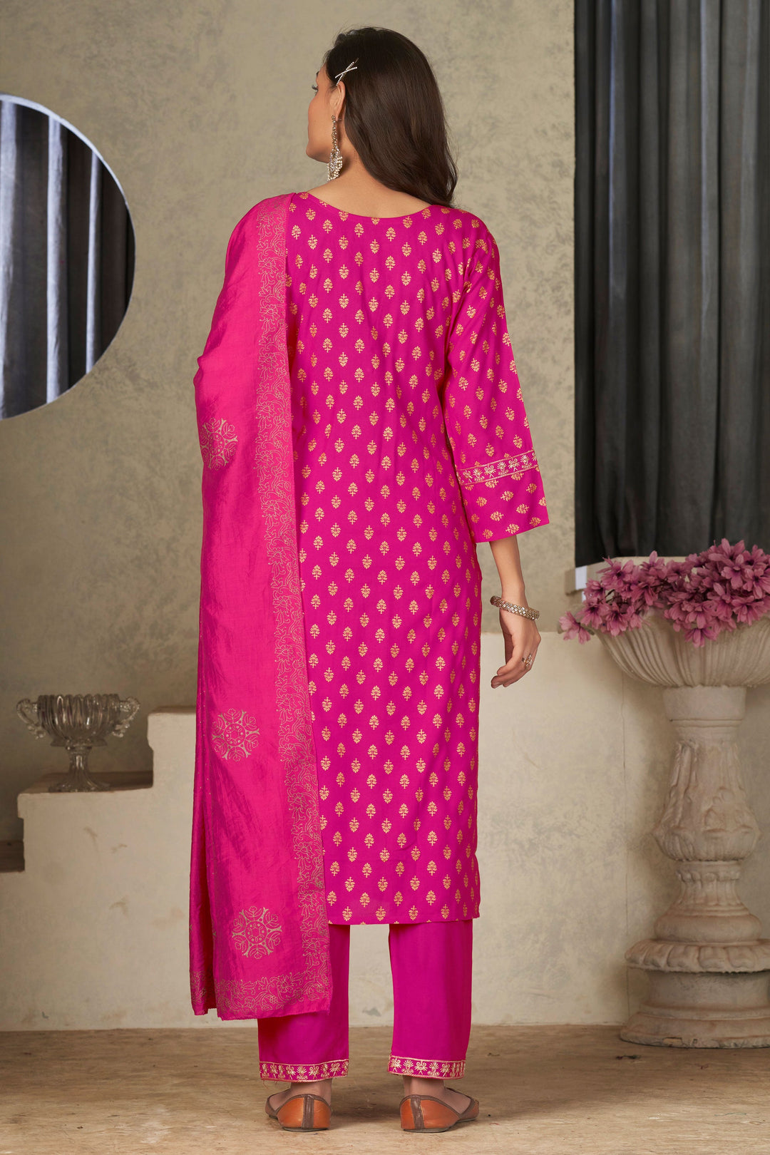 Rani Color Fantastic Rayon Fabric Readymade Salwar Suit In Festival Wear | Buy Online India