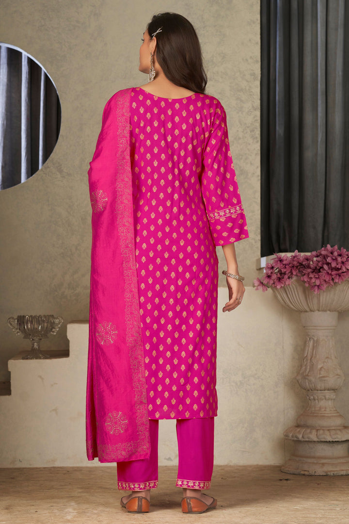 Rani Color Fantastic Rayon Fabric Readymade Salwar Suit In Festival Wear | Buy Online India