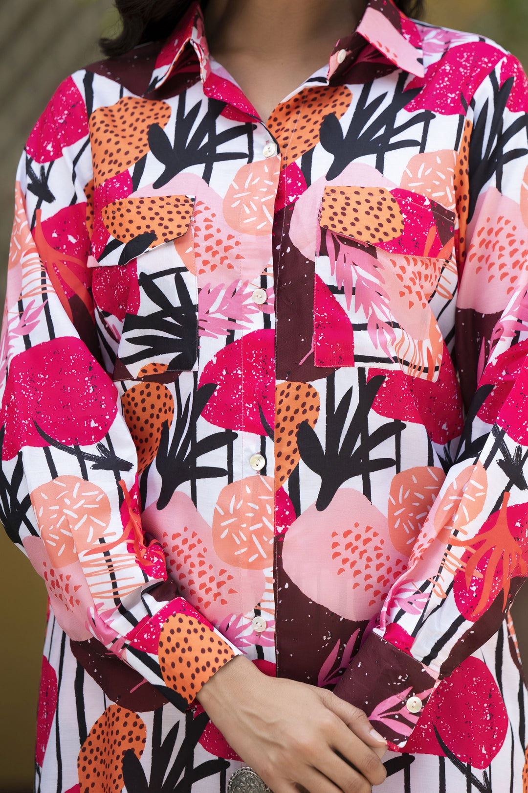 Exclusive Multi Color Digital Printed Co-Ord Set In Muslin Fabric | Buy Online India