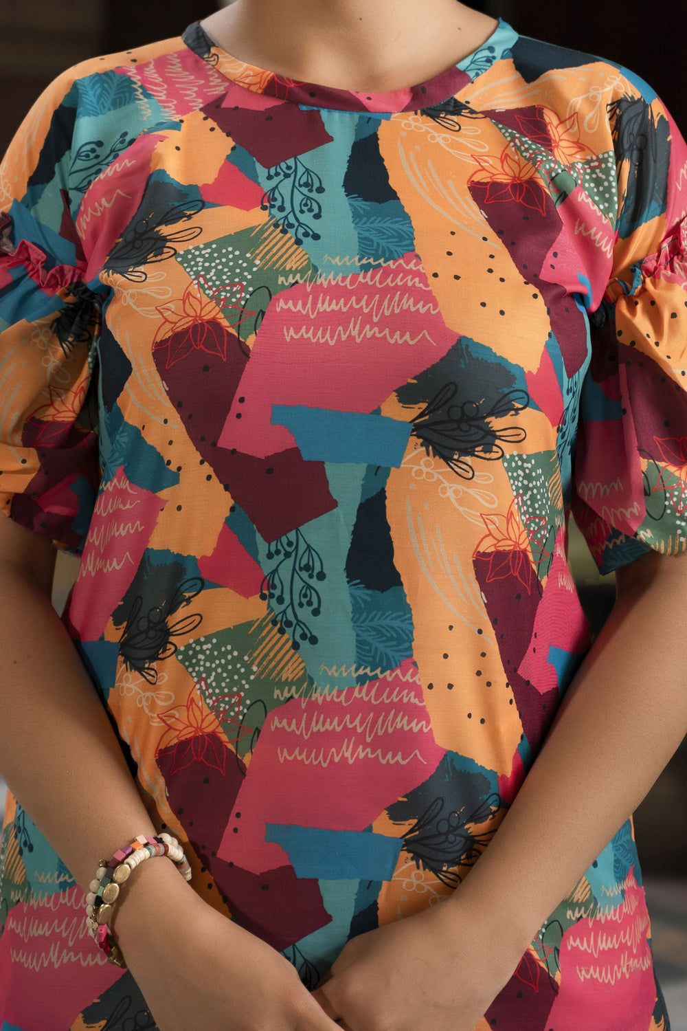 Exclusive Digital Printed Muslin Fabric Co-Ord Set In Multi Color | Buy Online India