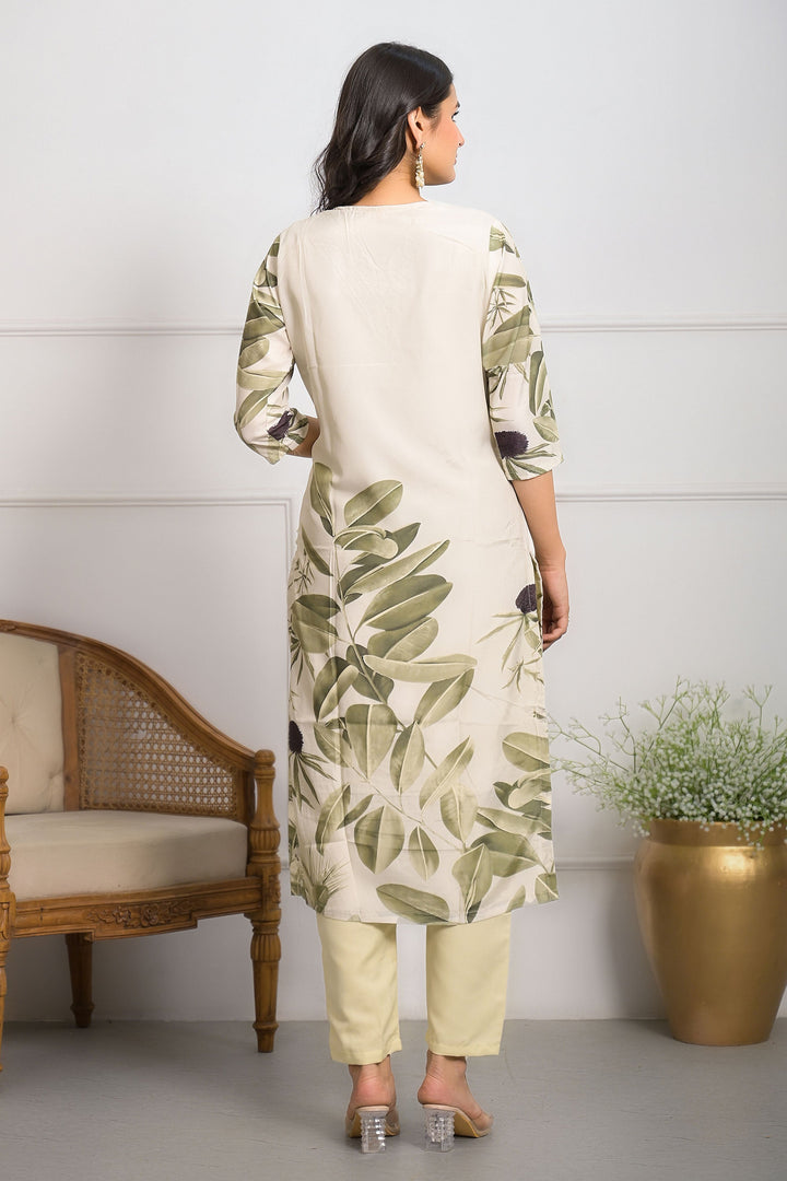 Crepe Fabric White Color Riveting Readymade Salwar Suit | Buy Online India
