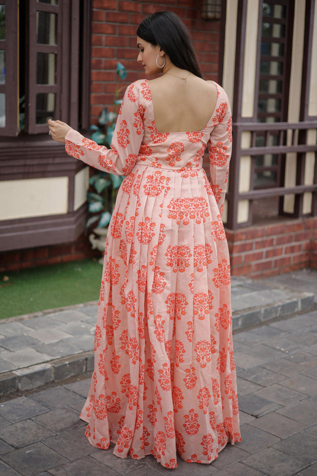 Trendy Georgette Fabric Multi Color Readymade Digital Printed Gown | Buy Online India