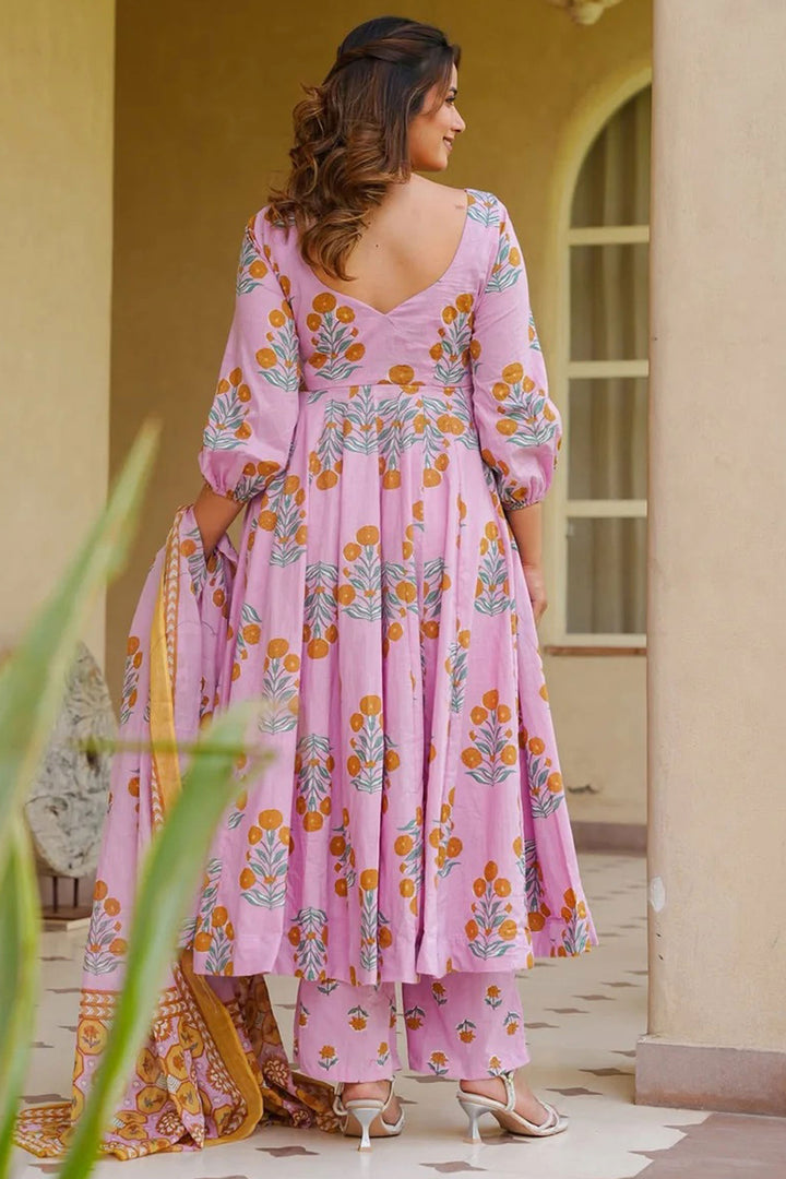 Multi Color Cotton Silk Beatific Readymade Salwar Suit