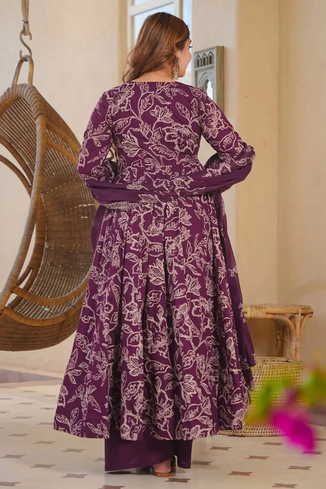 Classic Multi Color Readymade Cotton Silk Salwar Suit