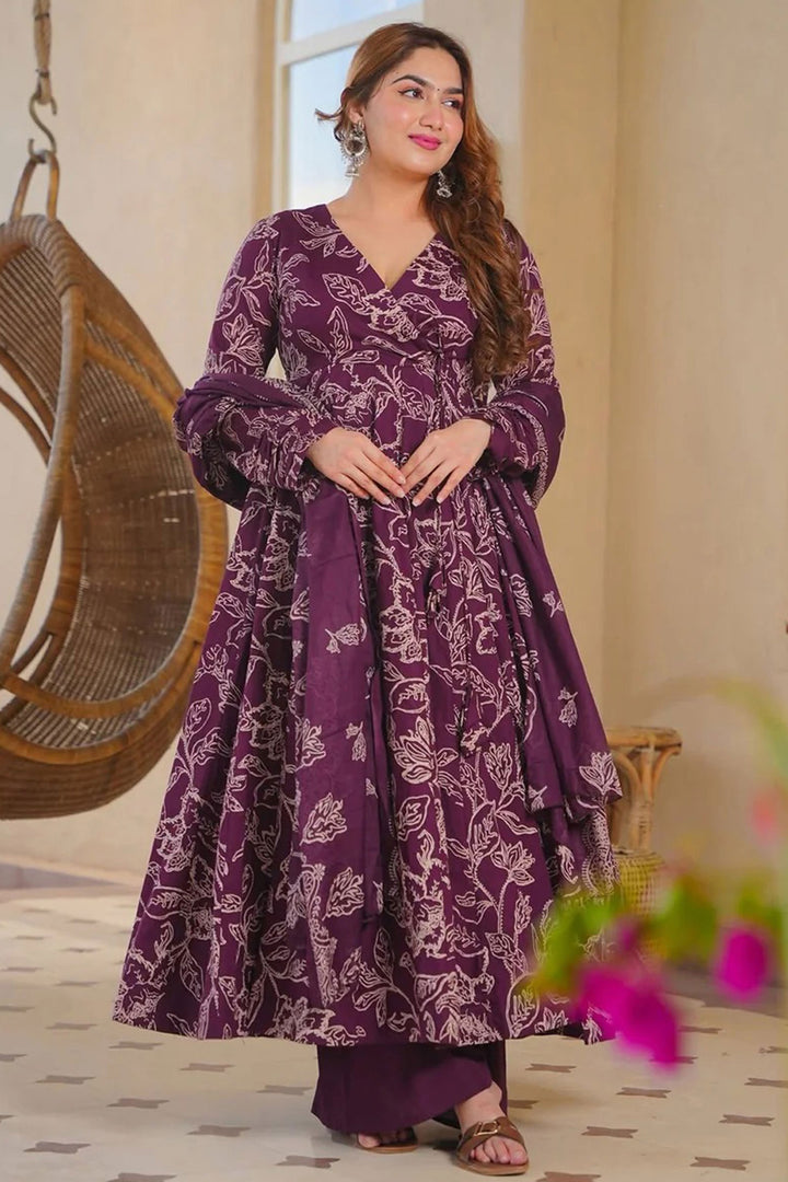 Classic Multi Color Readymade Cotton Silk Salwar Suit