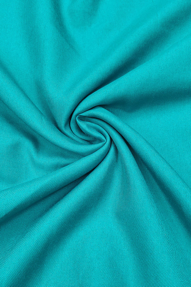 Teal Color Banarasi Cotton Hand Work Salwar Suit