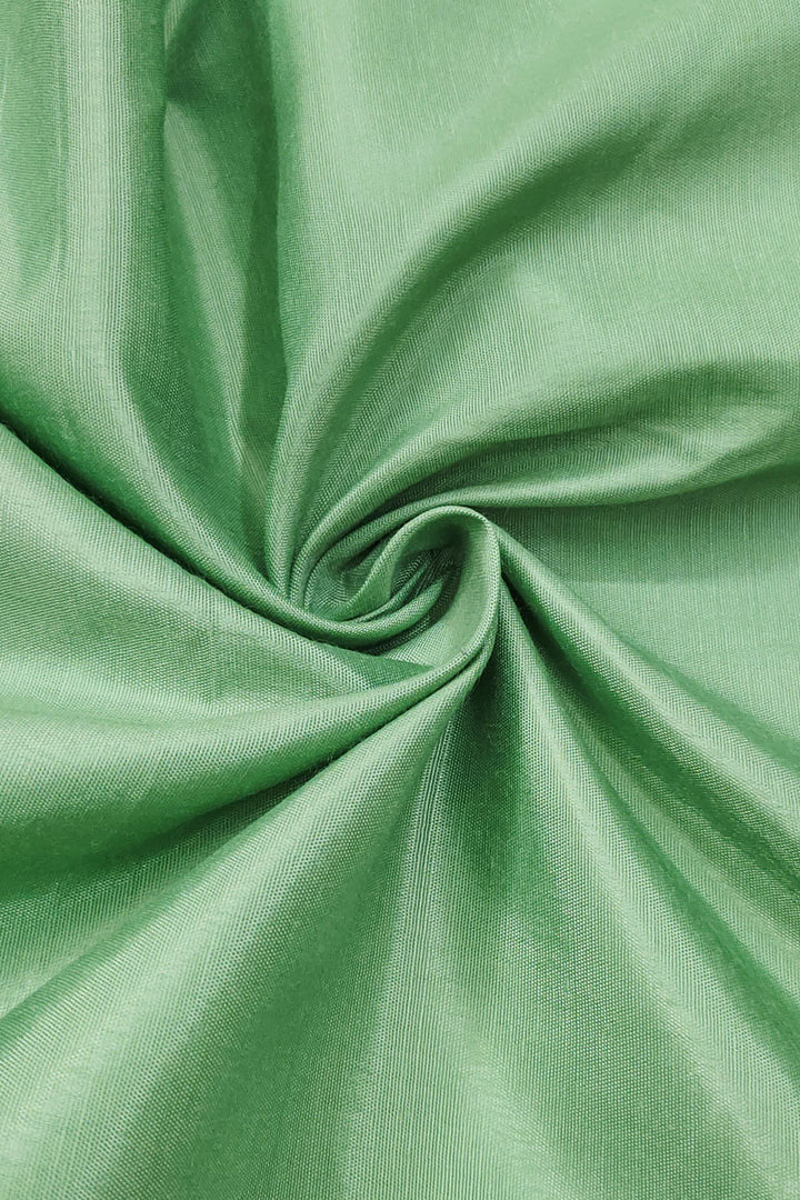 Hand Work On Sea Green Color Banarasi Cotton Salwar Suit