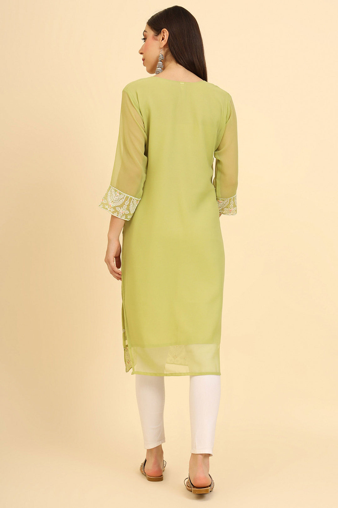 Engaging Khaki Color Readymade Casual Wear Kurti | Buy Online India