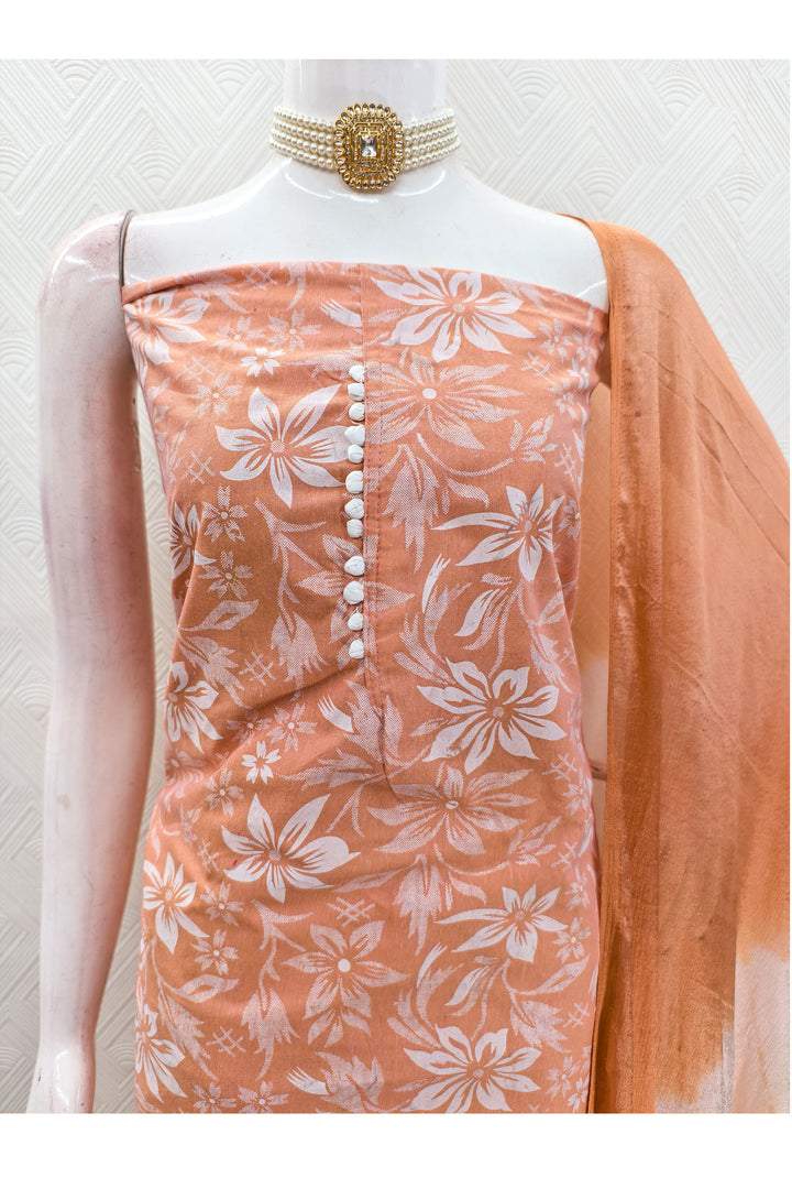 Orange Color Sober Salwar Suit In Cotton Fabric | Buy Online India