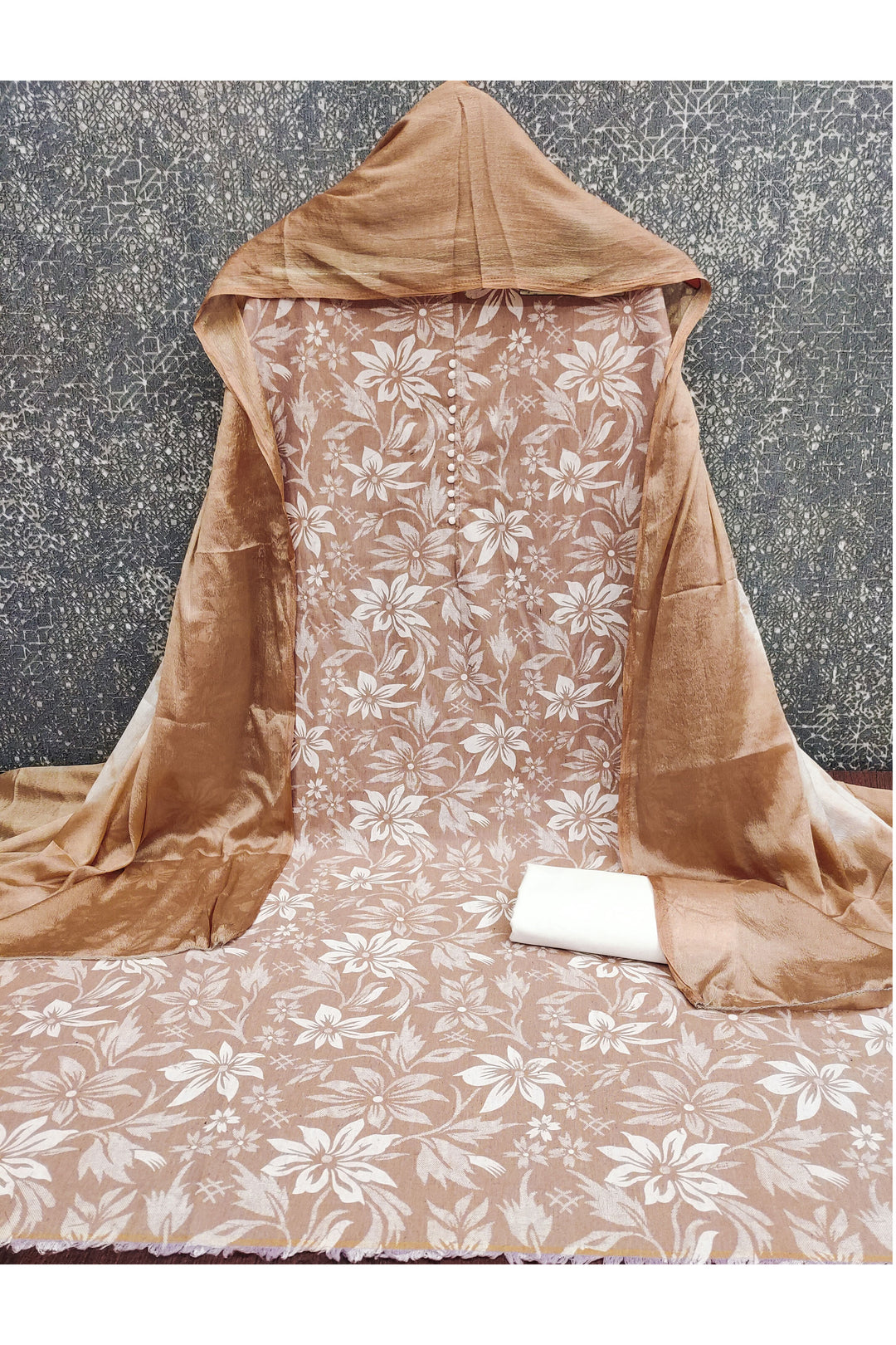 Brown Color Creative Cotton Fabric Salwar Suit | Buy Online India