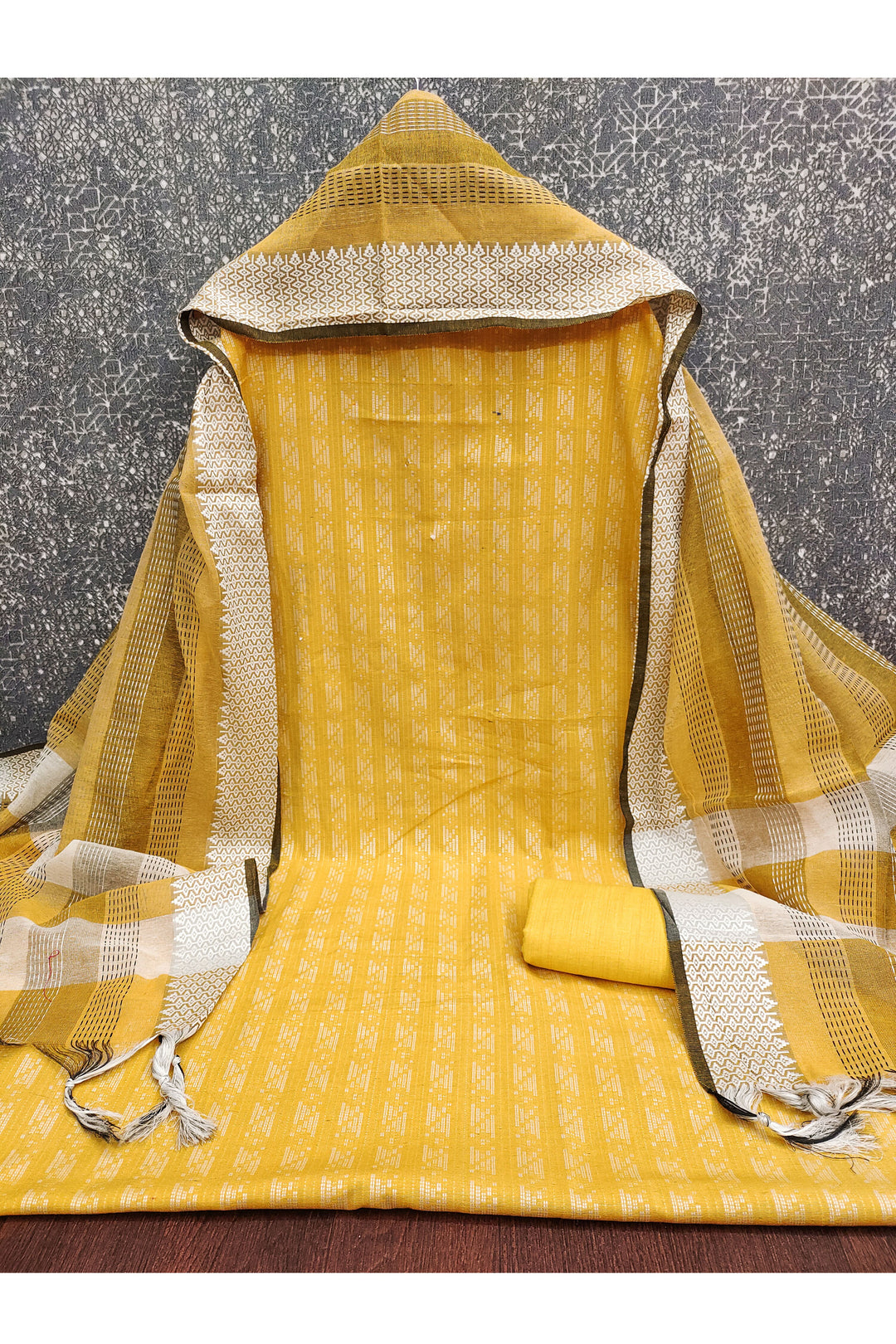 Yellow Color Cotton Fabric Stunning Salwar Suit | Buy Online India