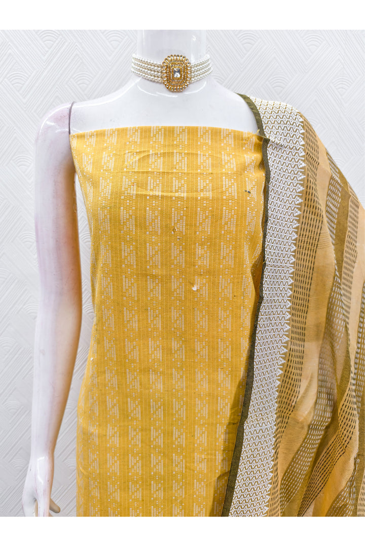 Yellow Color Cotton Fabric Stunning Salwar Suit | Buy Online India