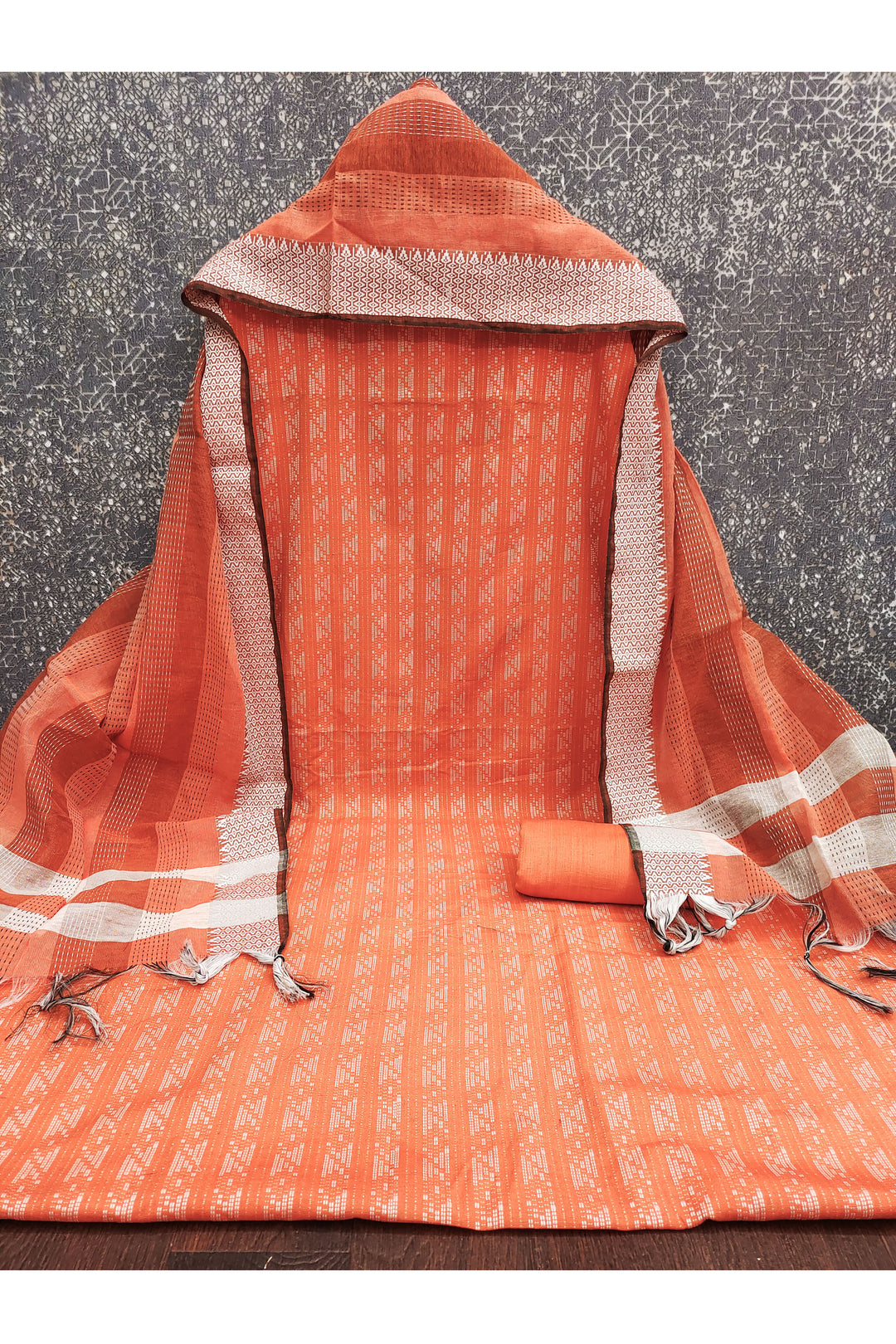 Beguiling Orange Color Cotton Fabric Salwar Suit | Buy Online India