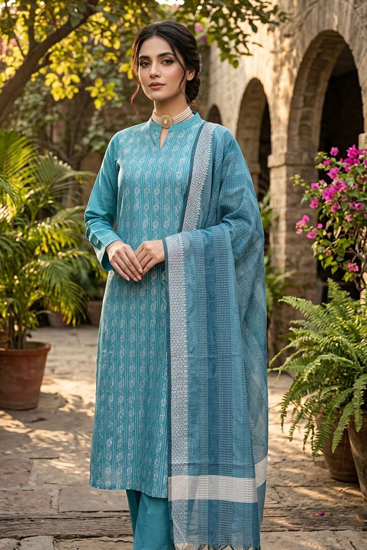 Attractive Cotton Fabric Blue Color Salwar Suit | Buy Online India