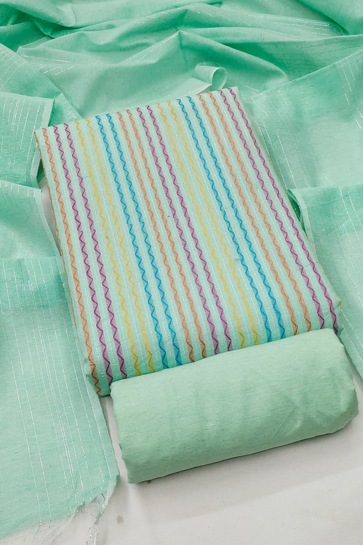 Trendy Cotton Fabric Sea Green Color Salwar Suit | Buy Online India
