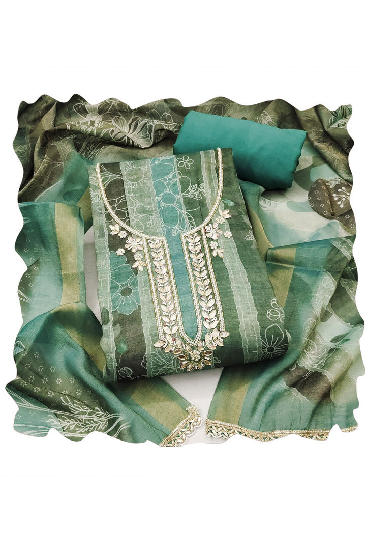 Sea Green Color Special Cotton Printed Salwar Suit | Buy Online India