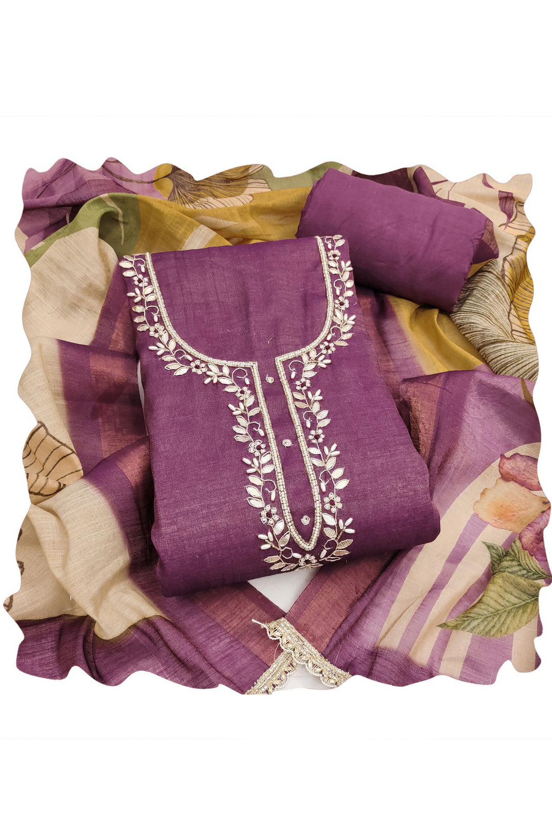 Purple Color Cotton Stunning Printed Salwar Suit | Buy Online India