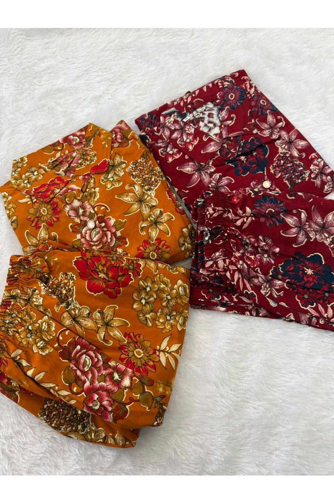Amazing Maroon Color Cotton Printed Co-Ord Set | Buy Online India