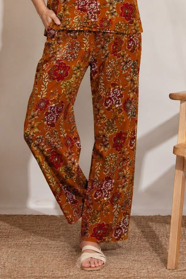 Solid Cotton Printed Co-Ord Set In Mustard Color | Buy Online India