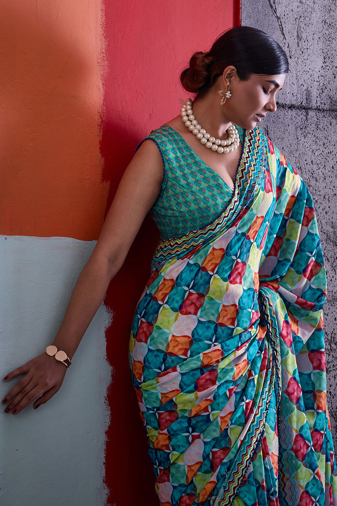 Green Color Glamorous Cotton Crepe Printed Saree