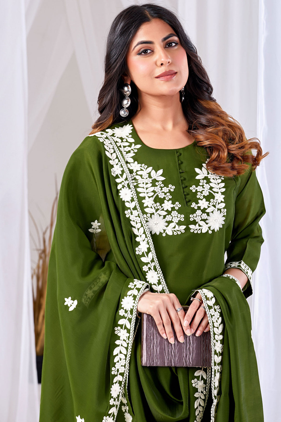 Green Color Cotton Beauteous Readymade Salwar Suit | Buy Online India